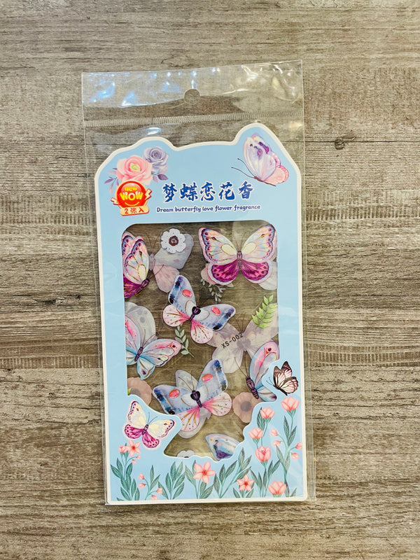 Resin Transparent Butterfly Stickers