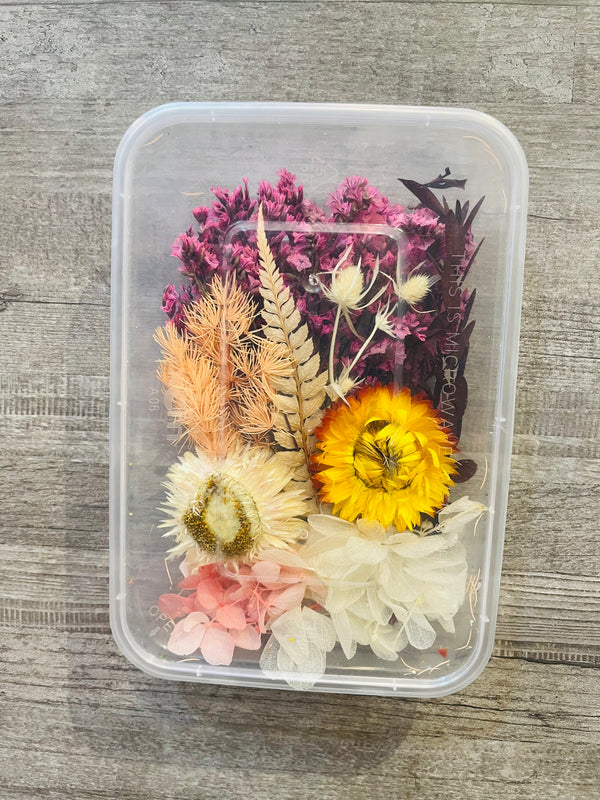 Dry Flower Box : Peachy Pink