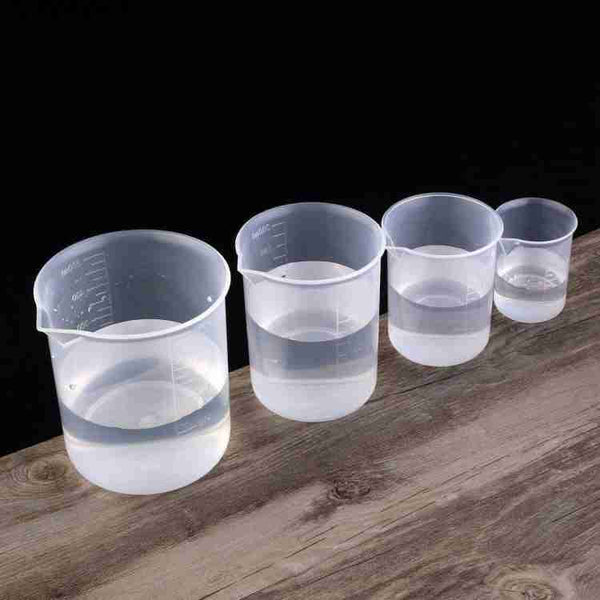 Premium Plastic Silicone Measuring Cup Set [ 50ml, 100ml, 250ml, 500ml ]