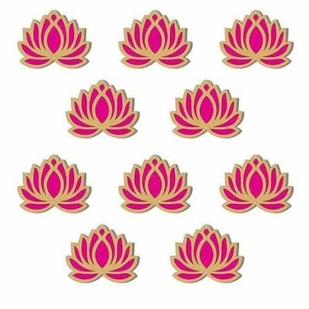 Acrylic Pink Lotus [Pack of 2]