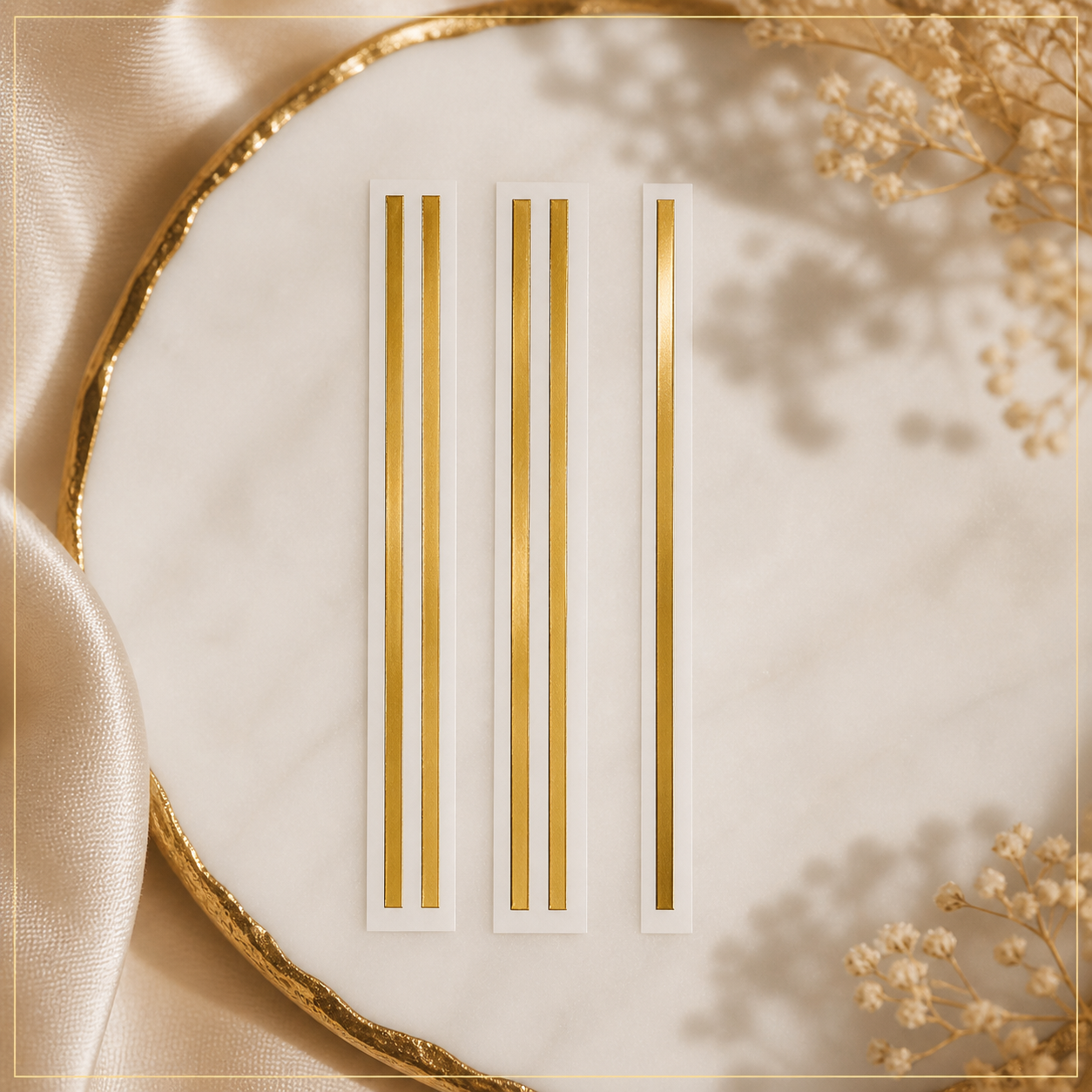 Gold Metal sticker Lines : 5 lines – Luxury Deco