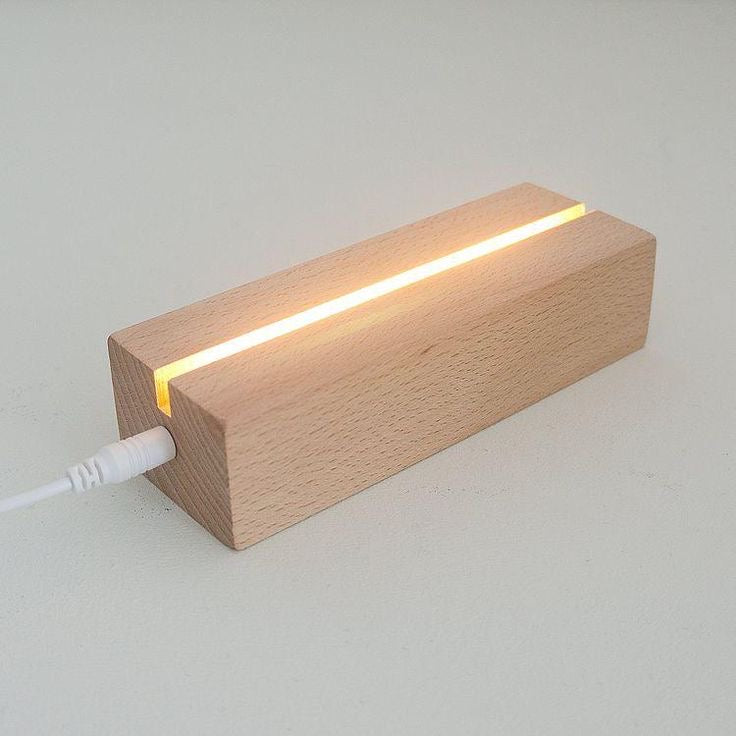 Wooden LED Stand : 8 Inch – Luxury Deco