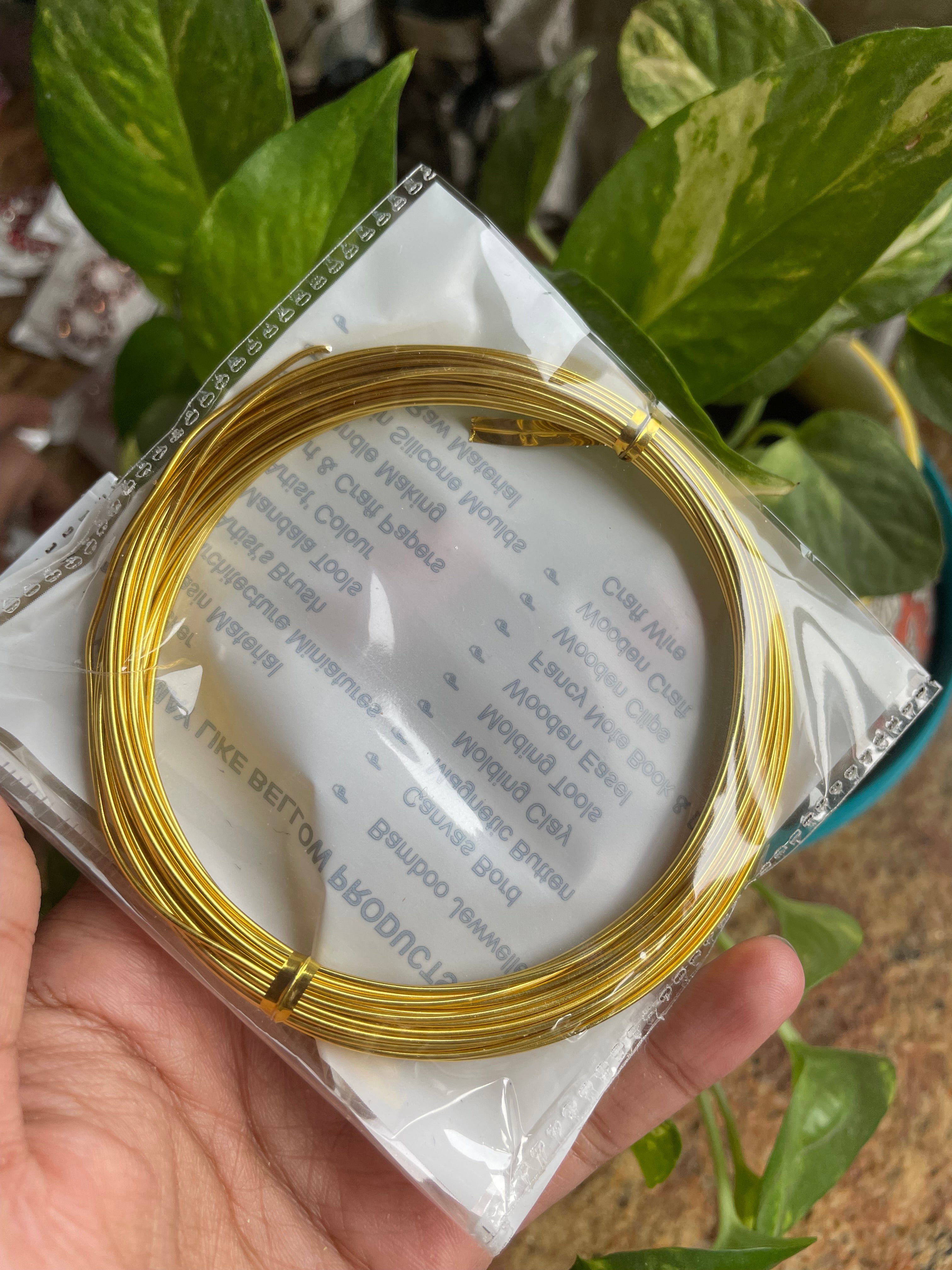 Gold wire 1 mm : 5 mtr – Luxury Deco