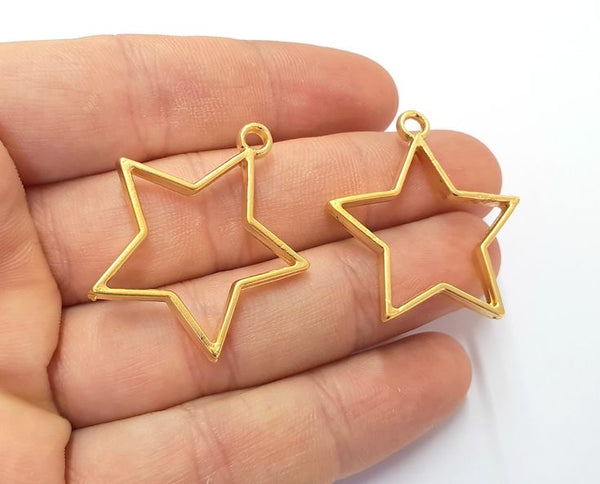 Gold Star Bezel : 5 pc