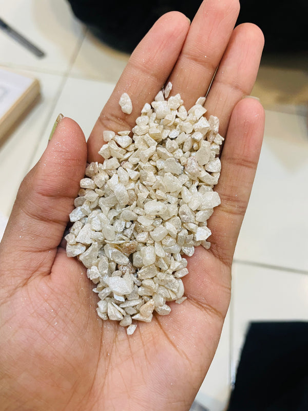 Pearl White Crystal Stones [150 Gram Apx ]