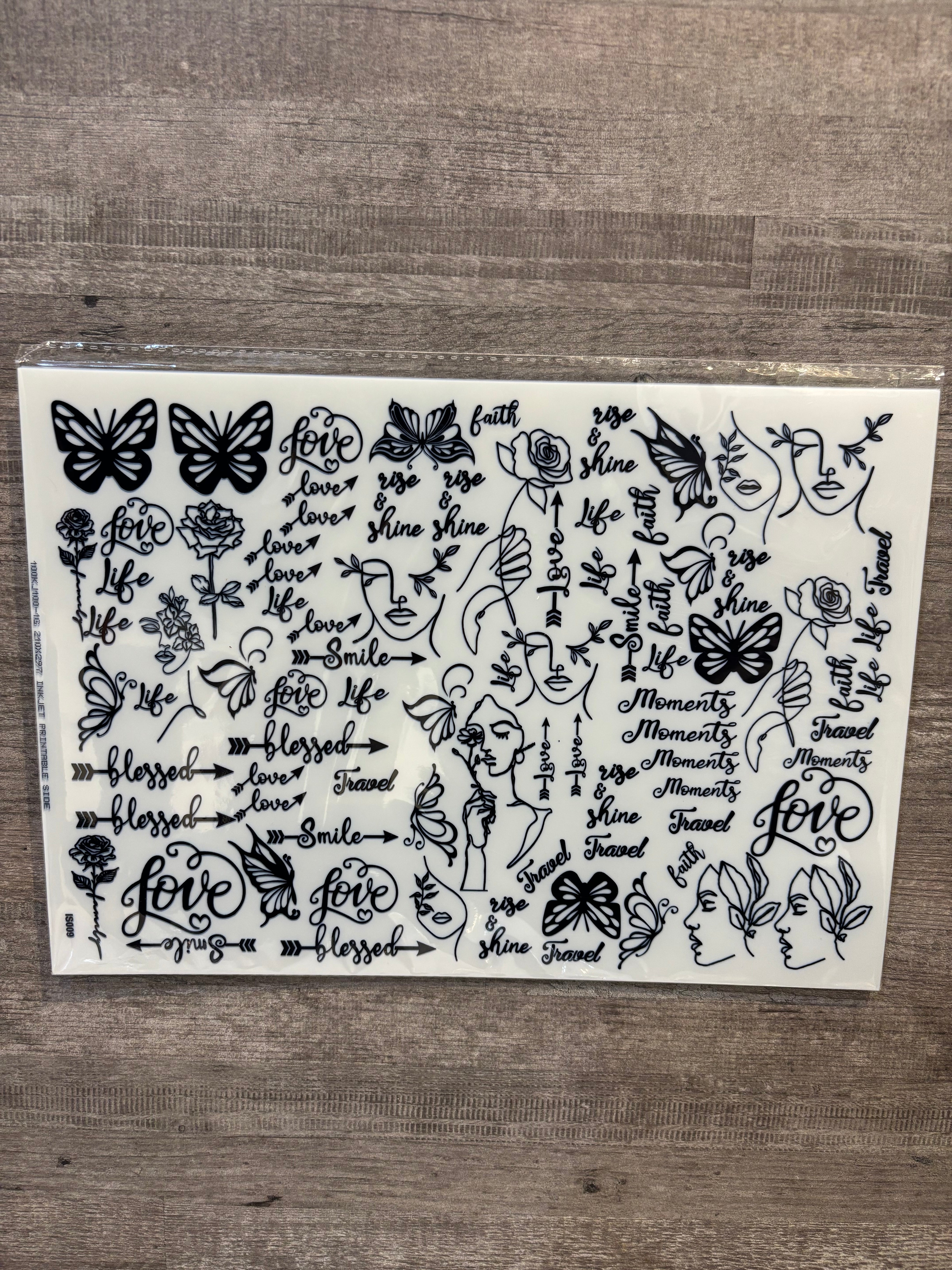 Transparent Insert Sheet : Beauty – Luxury Deco
