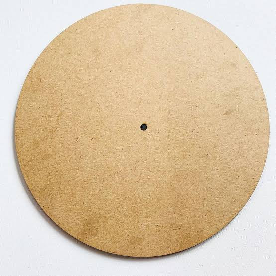 Mdf Round Clock Base : 20 Inch