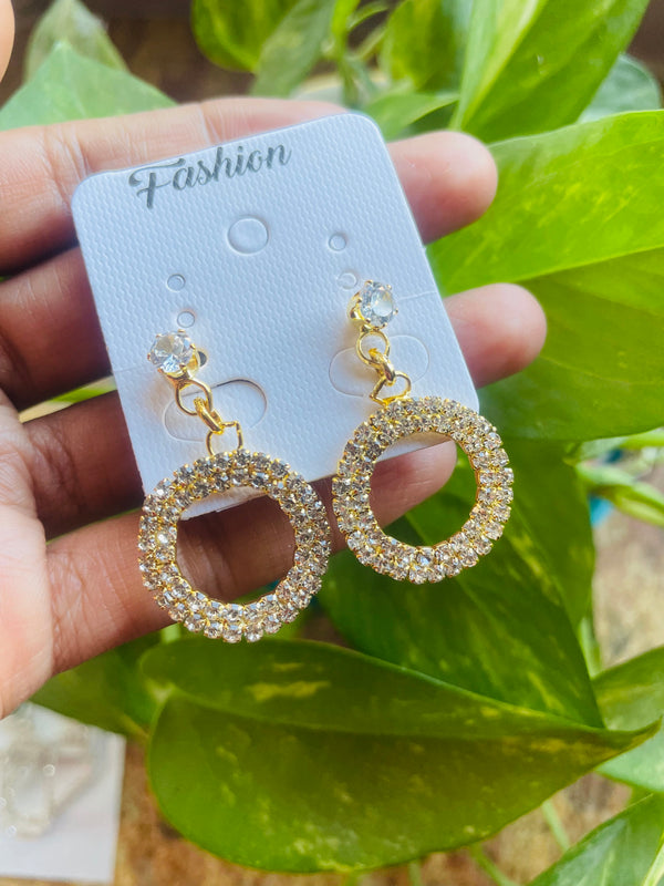 Stone Earring Bezel : Gold