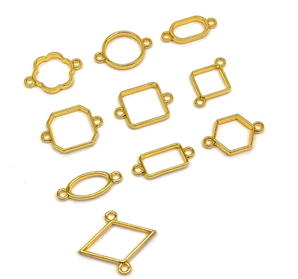 Rakhi/ Bracelet Bezels : Gold  [Set of 10]