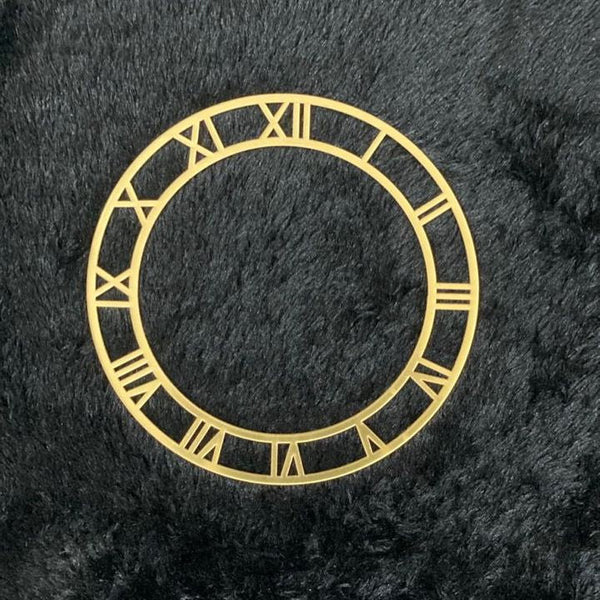 Gold Acrylic Roman Clock Ring : 6 inch