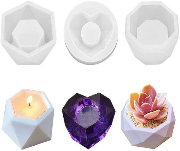 Tea Light Candle Holder Mould [Set of 3]