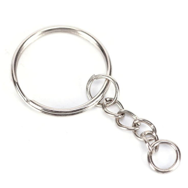 Keychain Rings : Silver [50pc]