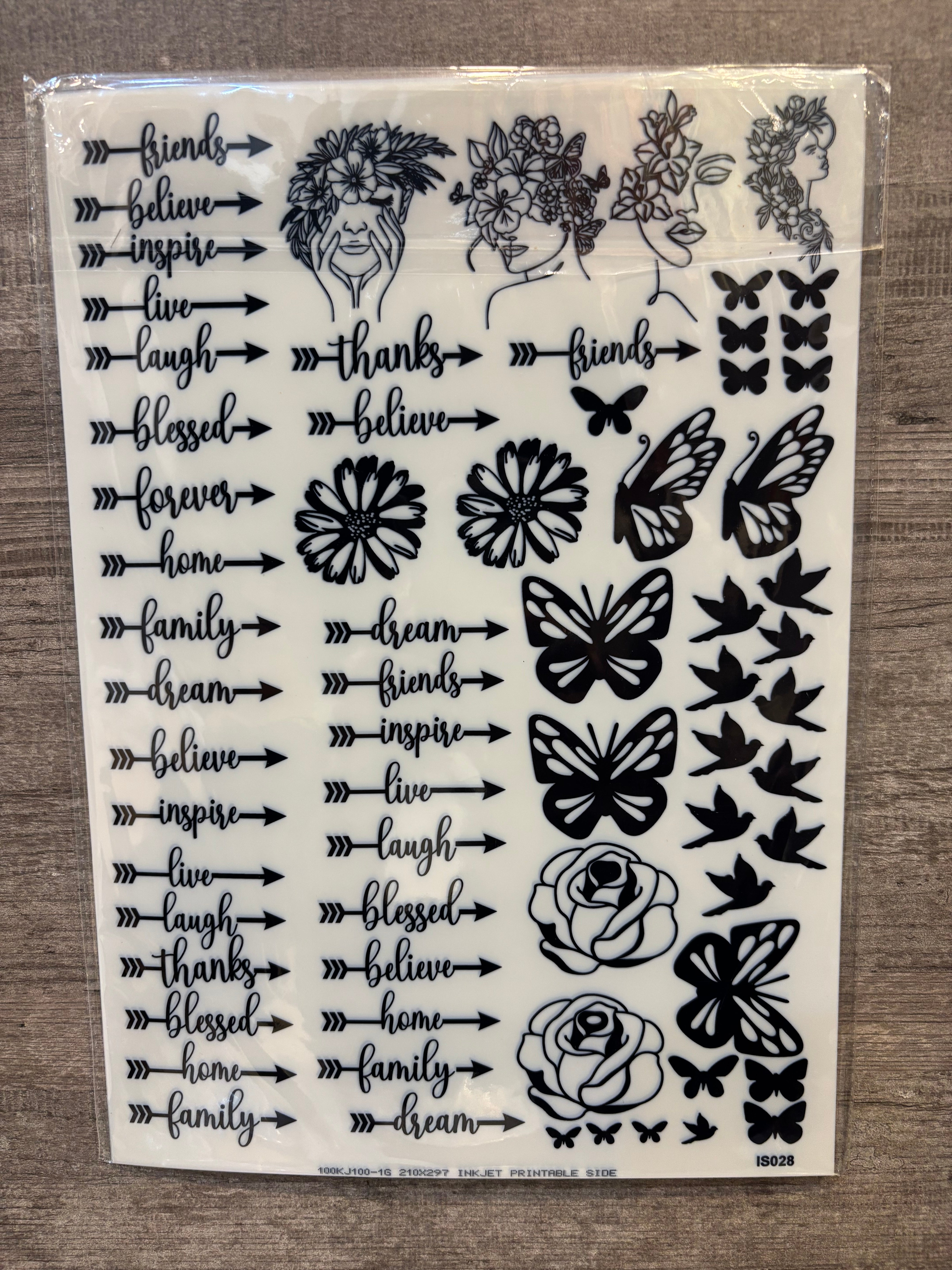 Transparent Insert Sheet : Beauty LDIS02 – Luxury Deco