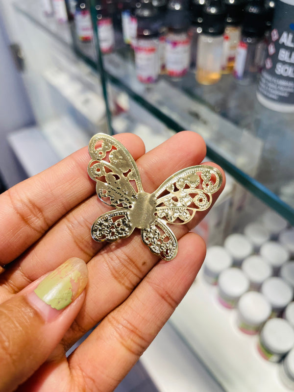 Gold Metal Butterflies : 2 [Pack of 4]