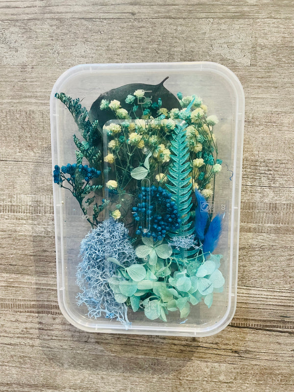 Dry Flower Box : Aqua Blue