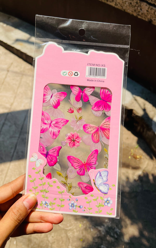 Resin Transparent Butterfly Stickers