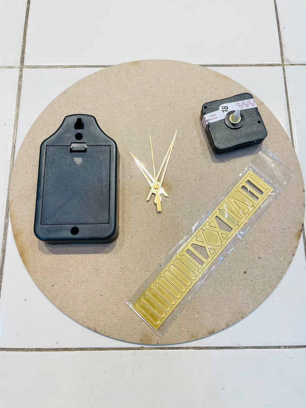 Gold Clock Kit : 10 Inch