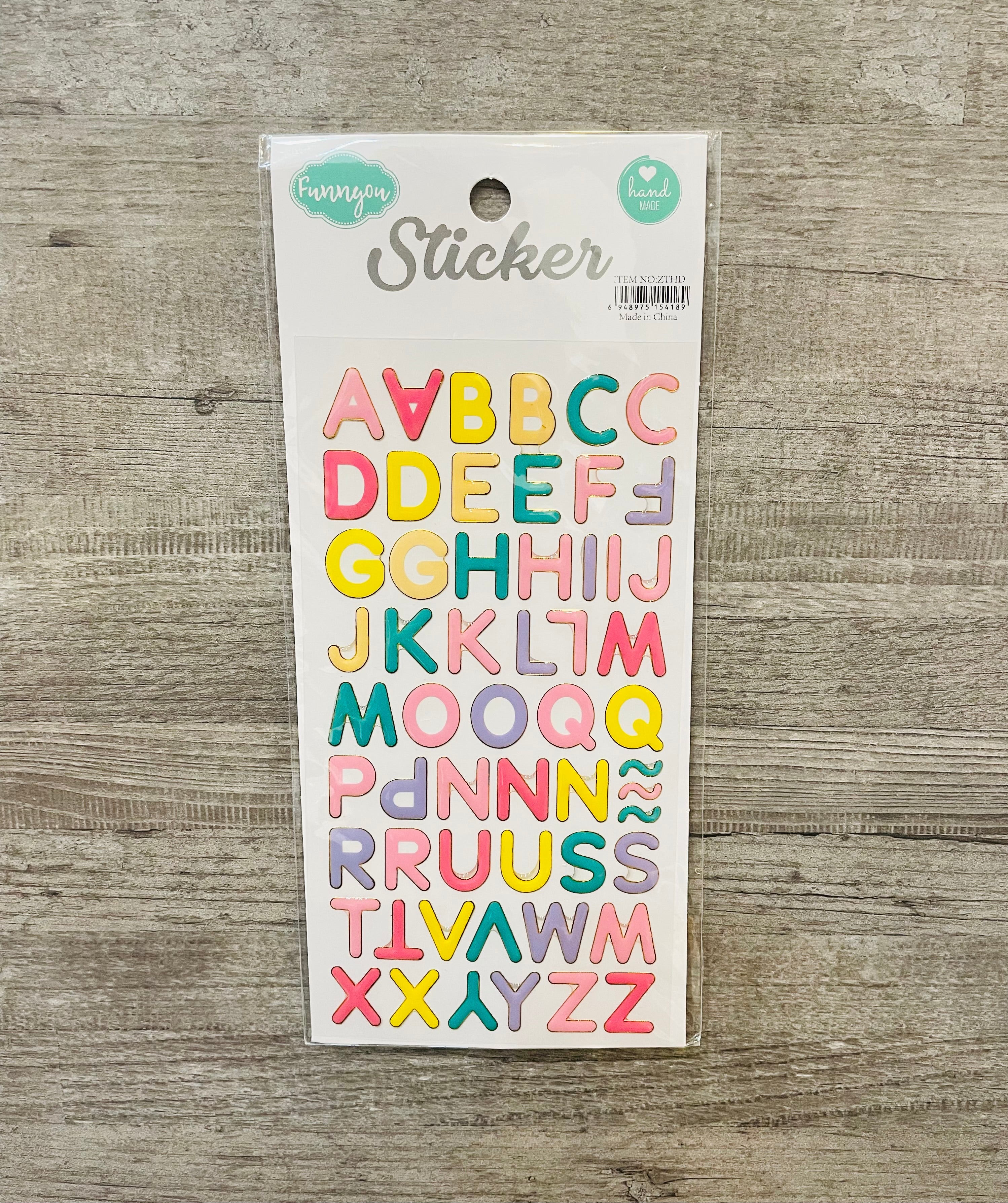 Resin Stickers : 3D Alphabet – Luxury Deco