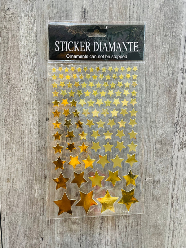 Metallic Sticker Star : Gold