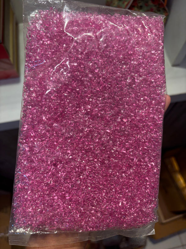 Premium Glass Stones Light Pink : 450g