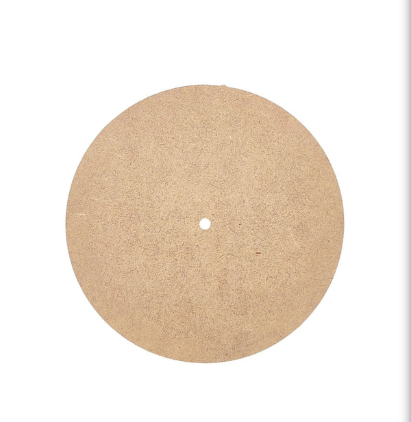 Mdf Round Clock Base : 6 Inch