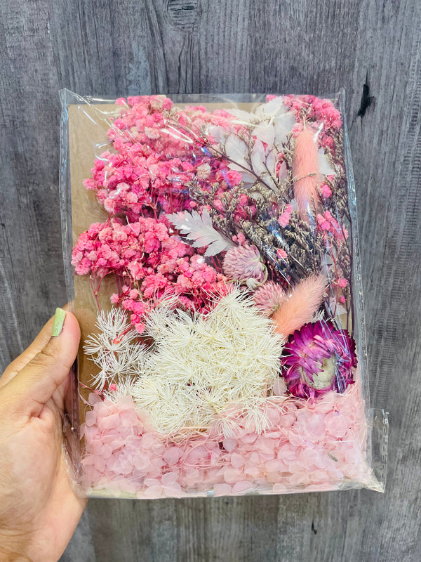 Premium Dry Flower Blossom : Pink