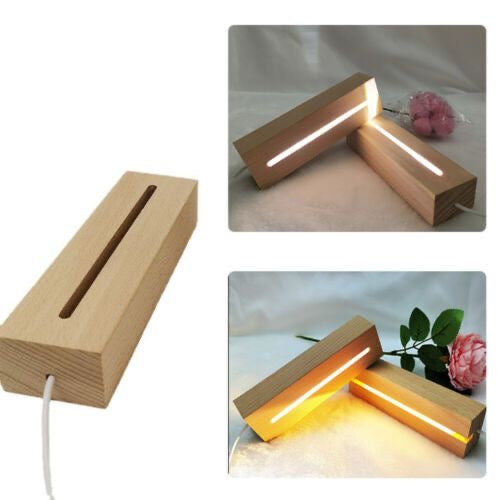 Wooden LED Stand : 12 Inch