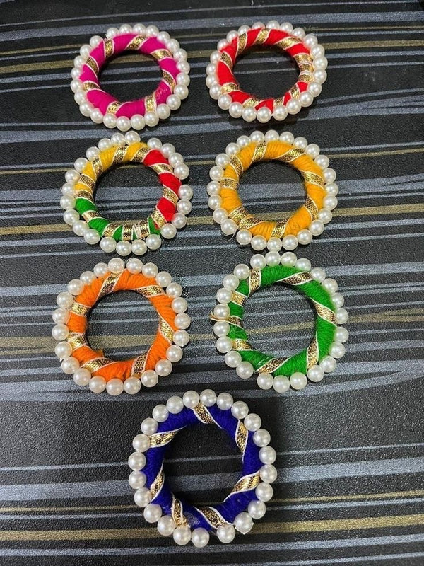 Mix Coloured Pearl Rings 2” [ Pack of 10]