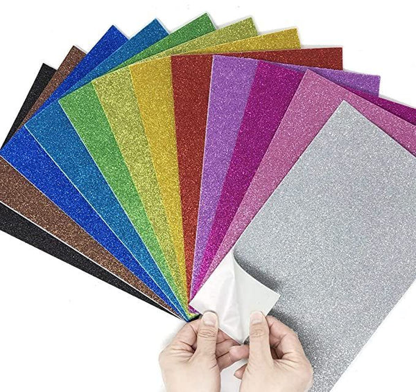 Glitter Sheets Multi [ Pack of 10 ]