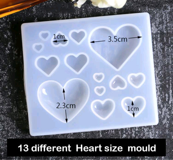 Heart Moulds 14 in 1 [8.6*7.5CM] : Small