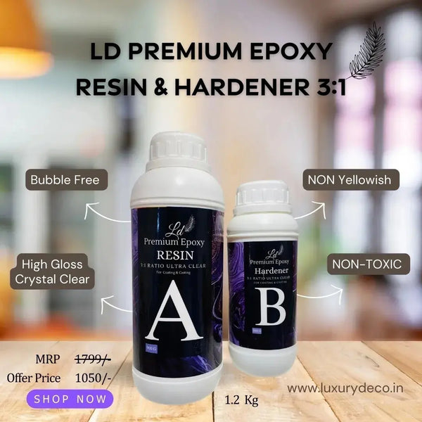 Ld Premium Resin & Hardener 3:1[1.2 Kg]