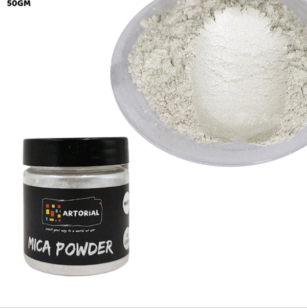 Mica Pearl Powder 50g : White