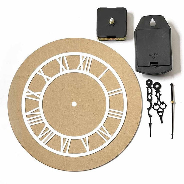 Silver Clock Kit : 12 Inch