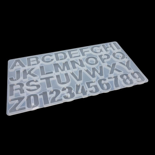 Front Pouring Alphabet Mould - With Hole