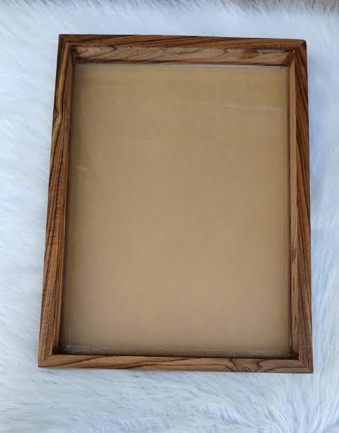Teakwood Flower Preservation Frame : 14 x 20 x 1 Inch