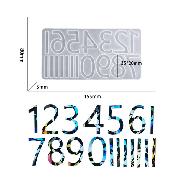 Clock Numerical Silicone Mould