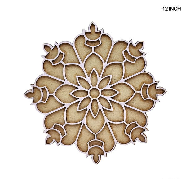 Rangoli Cutout with MDF Base : LD03