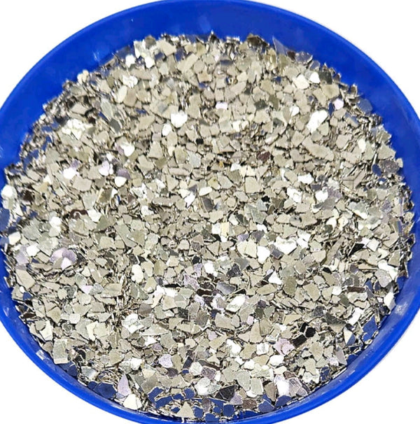 Glass Chips : Silver 250g