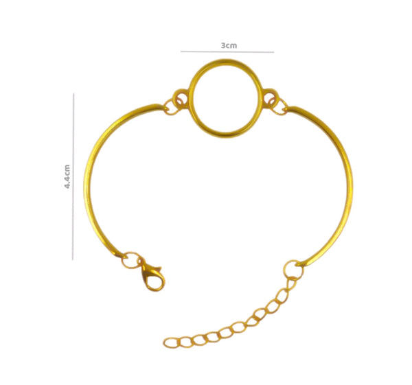 Gold Vintage Bracelet : Round