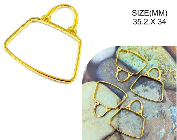 Gold Hand Bag Bezels [Pack of 5]