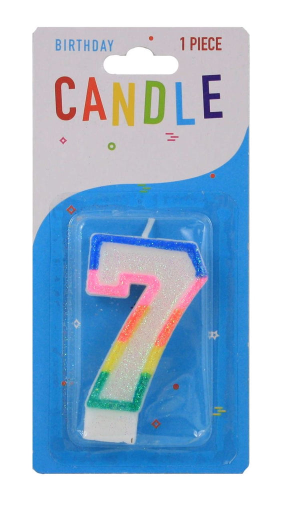 Colourful Birthday Candle - 7