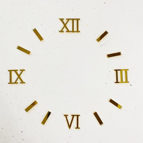 Gold Clock Roman Set