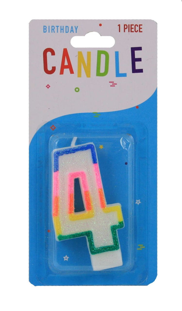 Colourful Birthday Candle - 4