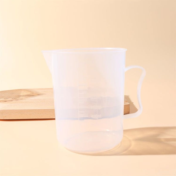 Premium Clear Plastic Silicone Measuring Beaker 500ml