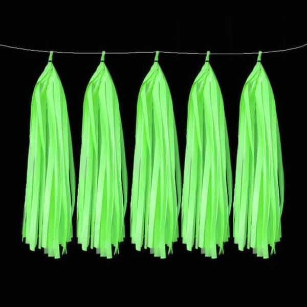 DIY Tissue Paper Tassel-Green [ Pack of 5 ]