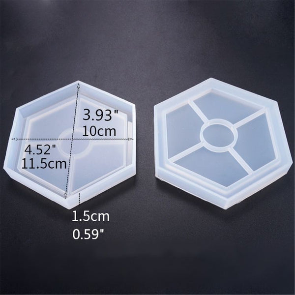 Hexagon Silicon Trinklet Mould 4 Inch