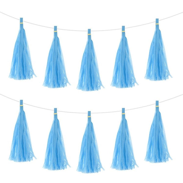 DIY Tissue Paper Tassel - Light Blue [ Pack of 5 ]