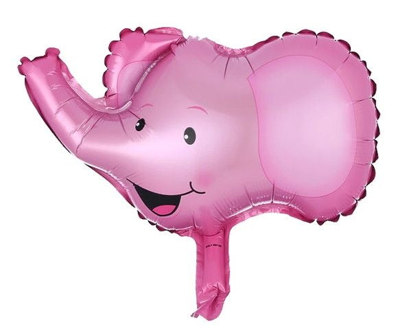 Happy Elephant Foil Balloon - Pink