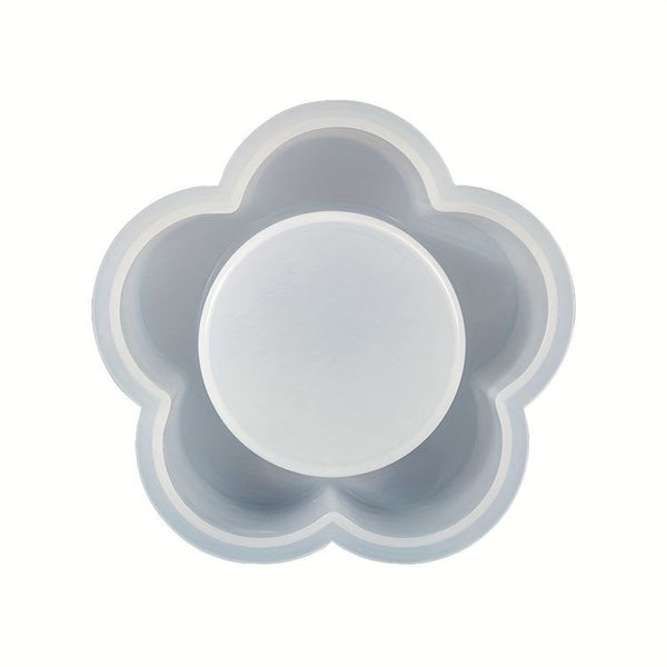 Silicone Flower Tea Light Candle Holder Mould 3.5 x 3.5 Inch