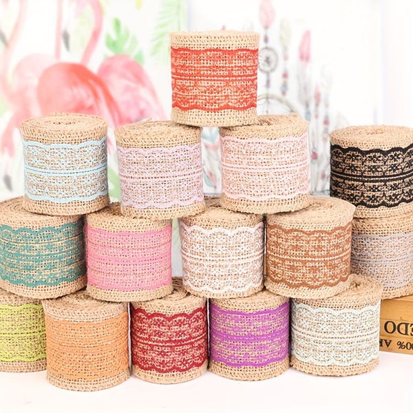 Jute Lace Roll 2mtr